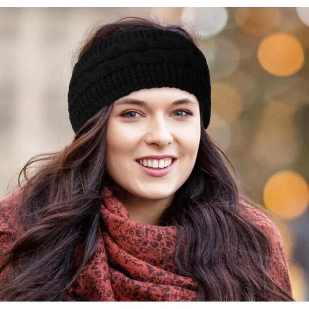 Winter Headbands for Women Fleece Lined Cozy Ear Warmers Stylish Gift